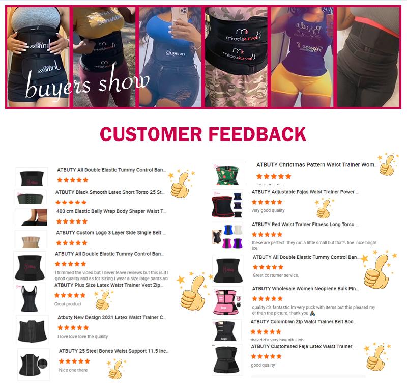 Dropship 2021 Popular Products Black  Neoprene Style Double Belt  Waist Trainer and Zipper Corset for Women