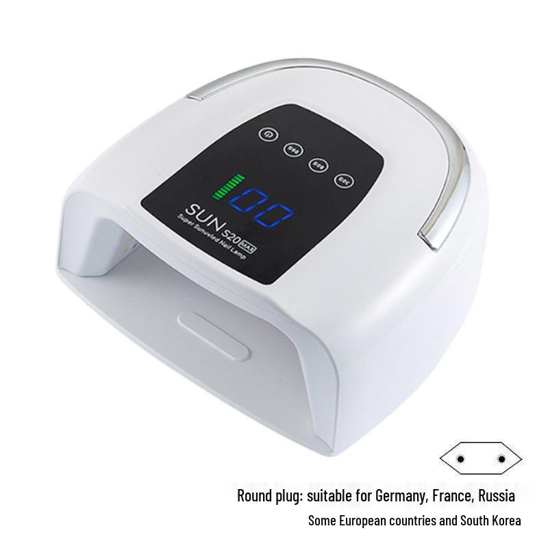 200W Portable Rechargeable Nail Gel Curing Lamp for Salon and Home Use