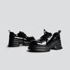 Korean version of thick-soled sweet wind versatile solid color thick-heeled small leather shoes for women 2025 spring new daily comfortable single sho