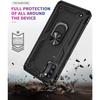 Protective Case - PROSHOP - Samsung A41 - Black - Army Style - 2 Tempered Glasses