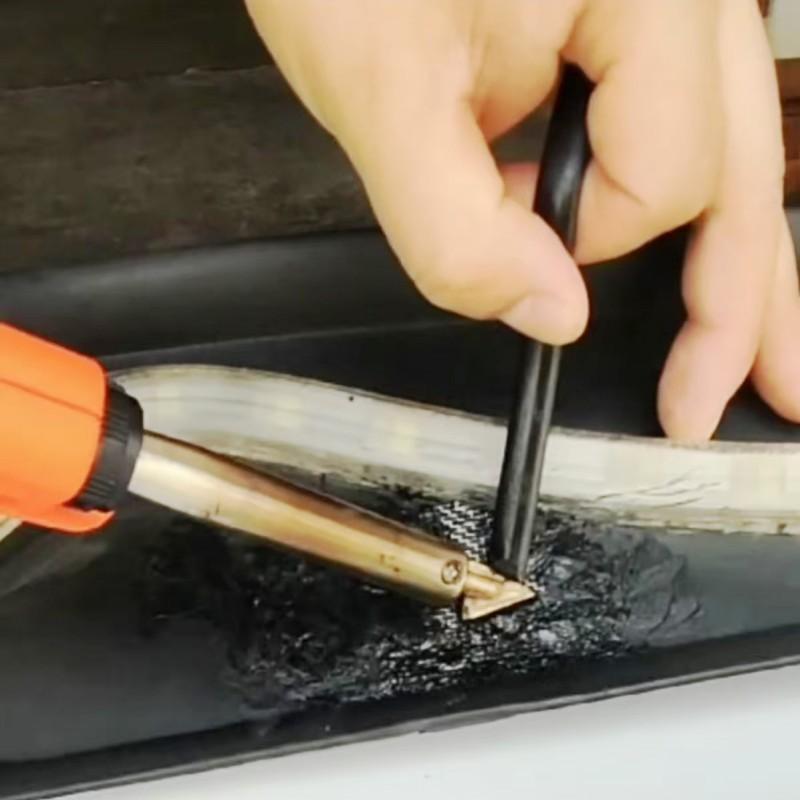 Triangle Soldering Iron Tips Car Bumper Repair Welding Head Flat Iron Tip For Leather Plastic Dent Removal Auto Repair Hand Tool