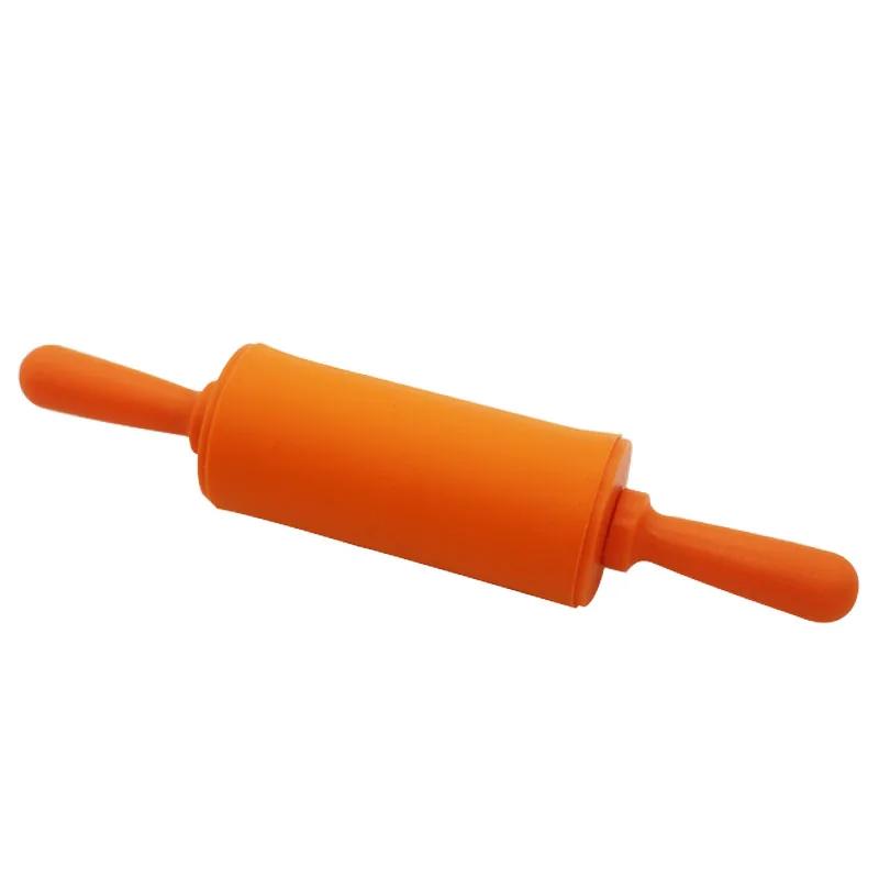 

1 шт. Силиконовая скалка высокого качества для раскатывания теста для торта из пластика, кухонные инструменты для выпечки