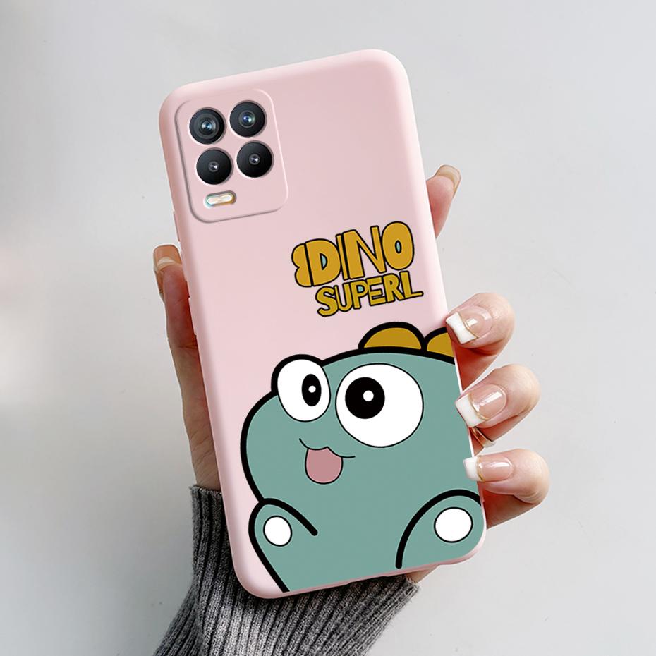 For Realme 8 Case Bear Cartoons Cat Cute Cover Coques For Realme 8 Pro Phone Cases Cover Realme8 5G Realme 8i Fundas Soft Capa