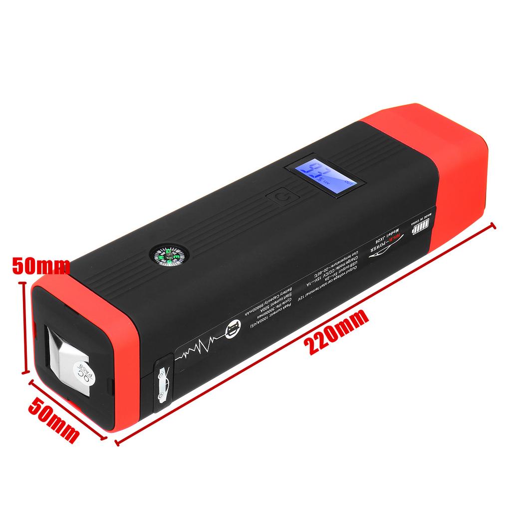 Multifunction Jump Starter 99800mAh 12V 2USB 500A Portable Car Battery