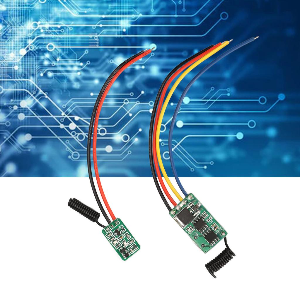 43300CMHz RF Remote Control RF Transmitter and Receiver Wireless RF Transmitter Receiver Board for Lrning with 100m Range 6V-36V R