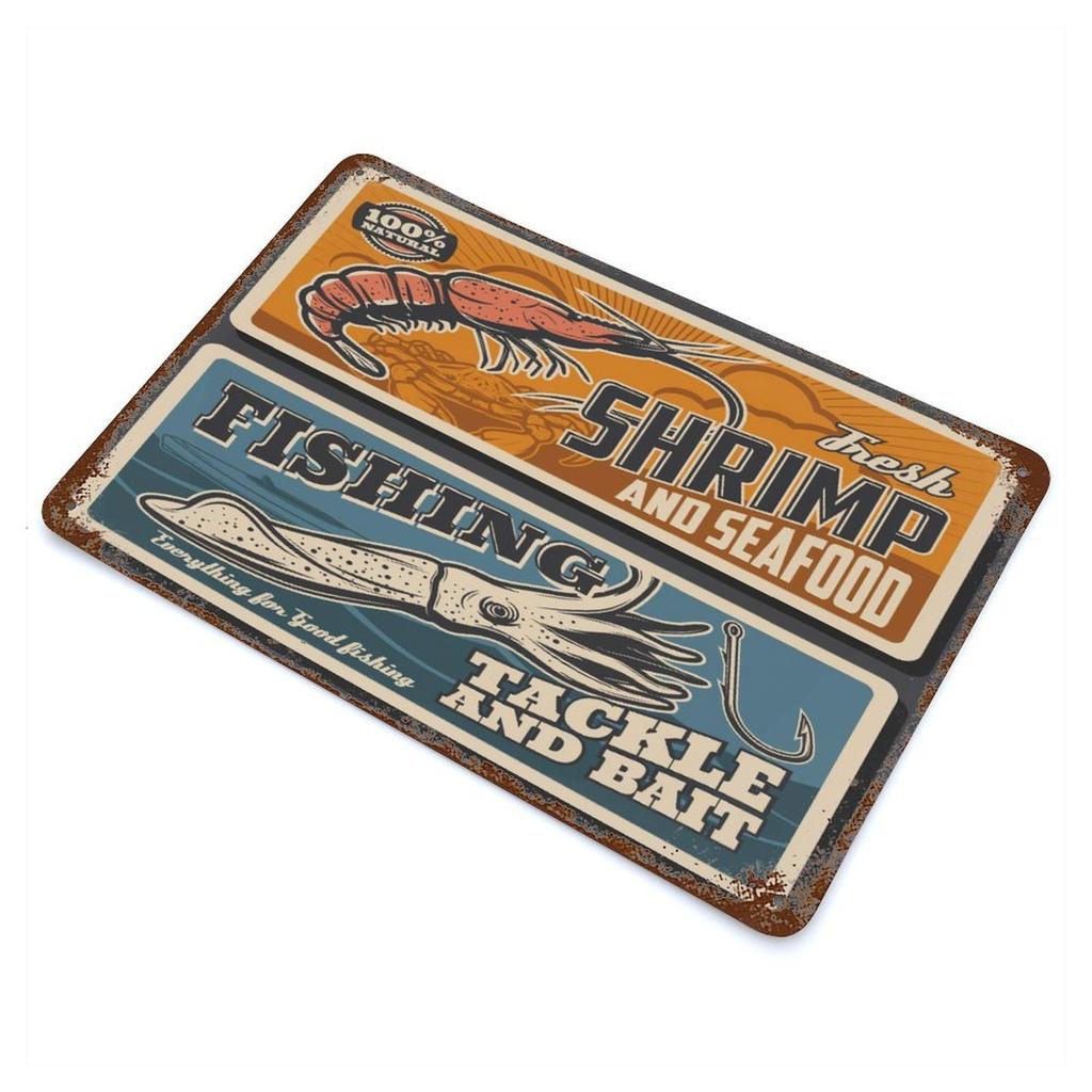 1-Pack shabby metal art sign, 20×30cm and 30×40cm, retro rust finish wall decor for living room, pub or restaurant