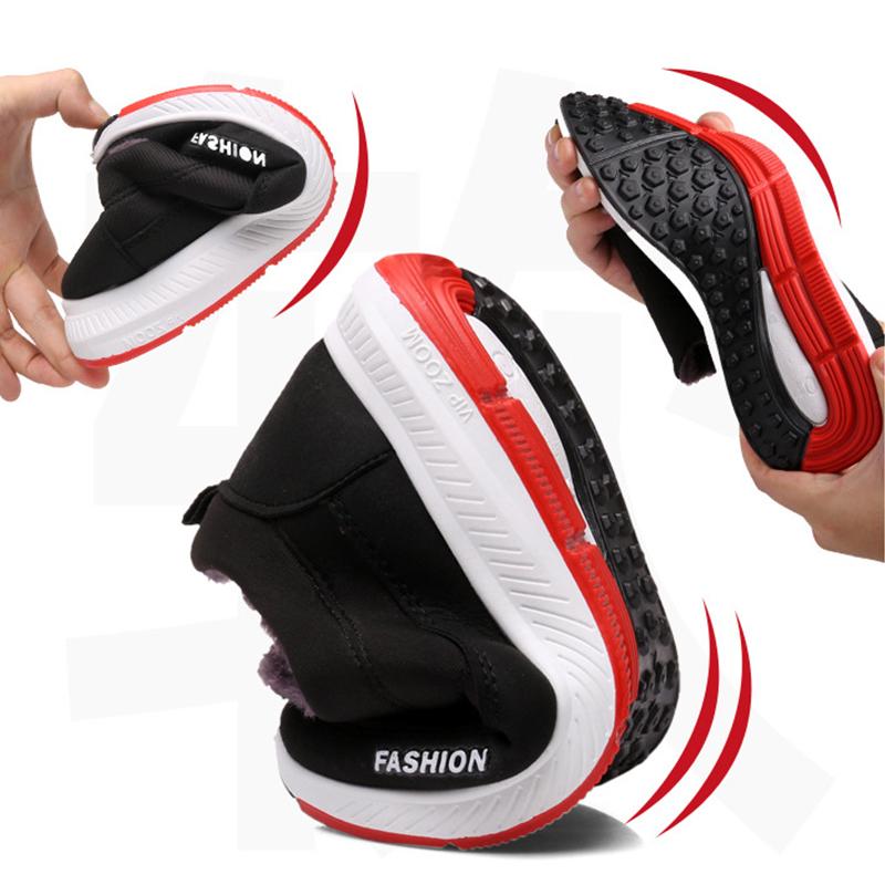 Men Snow Boots Slip On Winter Shoes For Men Fur Ankle Boots Waterproof Snow Boots Winter Chaussure Hommes Casual Booties For Men