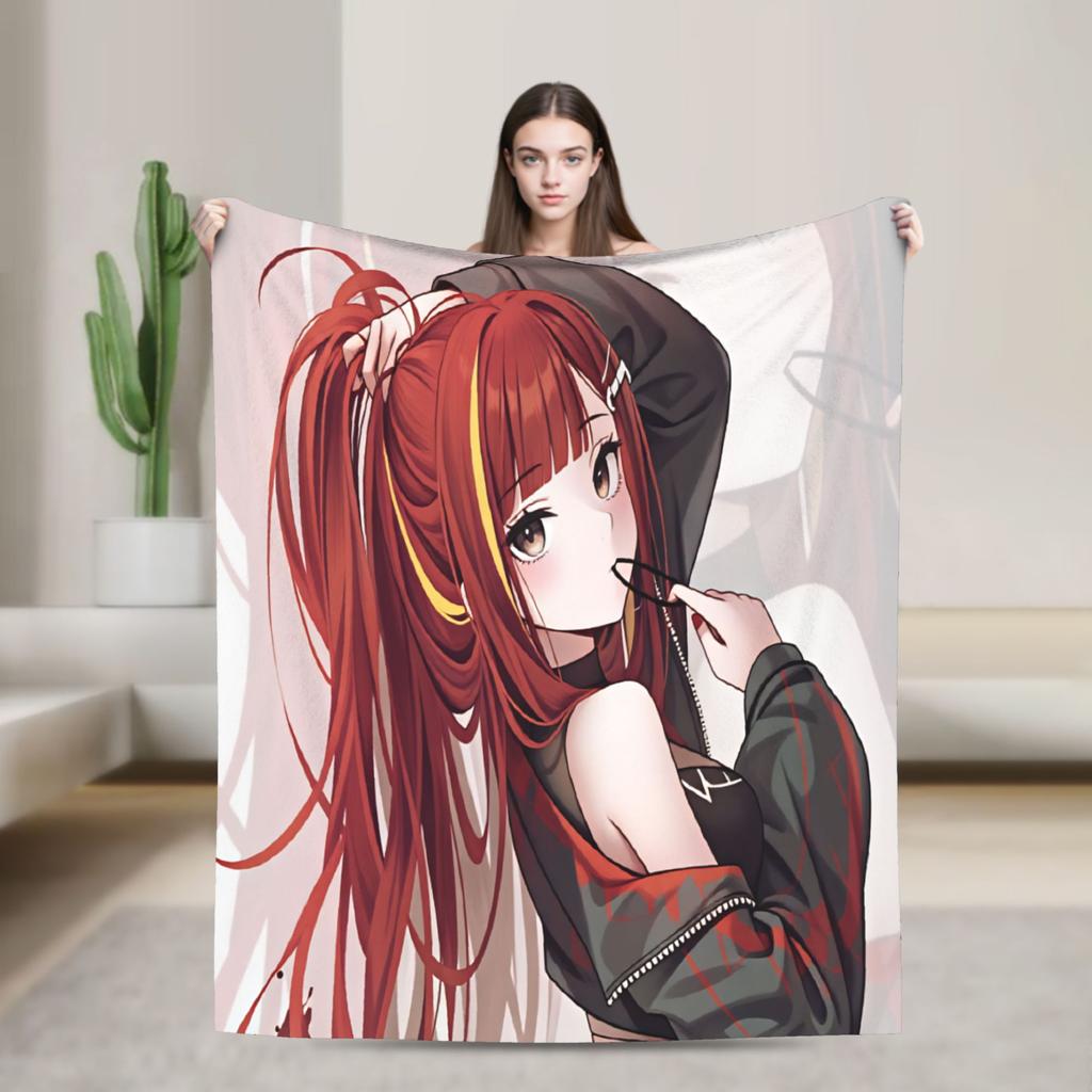 Akane Lize Singer Blanket Quality Warm Soft Throw Blanket Autumn Travel Home Decor Funny Bedspread