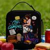 Off-Campus Lunch Bag Casual Lunch Box Outdoor Picnic Portable Zipper Thermal Lunch Bags For Women Oxford Print Cooler Bag