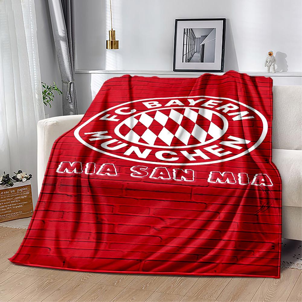 Bayern Munich Blanket Ultra-Soft Suitable for Chair Couch Picnics for All Seasons Digital Print Gift for Travel Home Birthdays