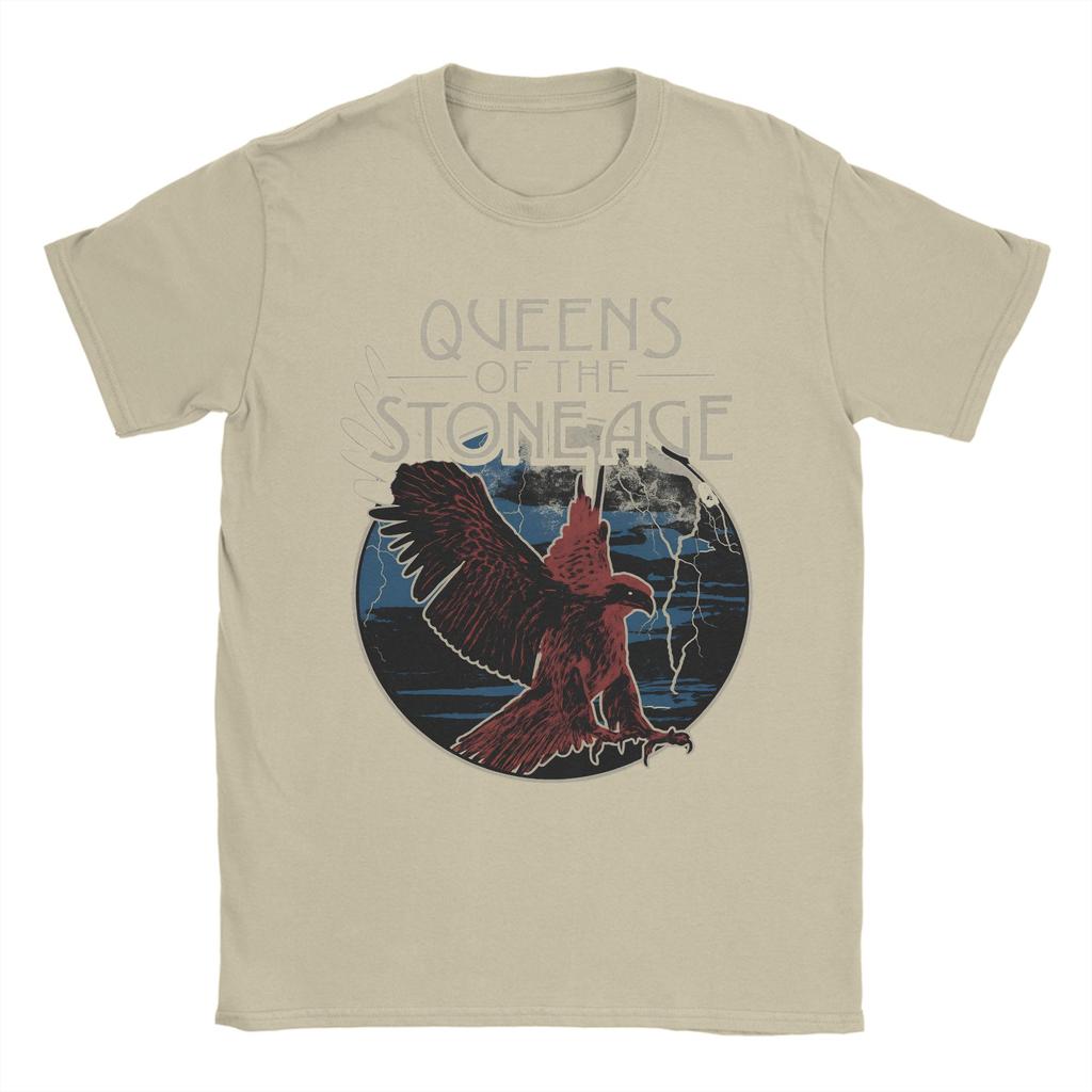 Queens of the Stone Age Music Band T Shirt Adult American Rock Music  Pure Cotton T Shirts Summer Tee Shirt Oversized Clothing