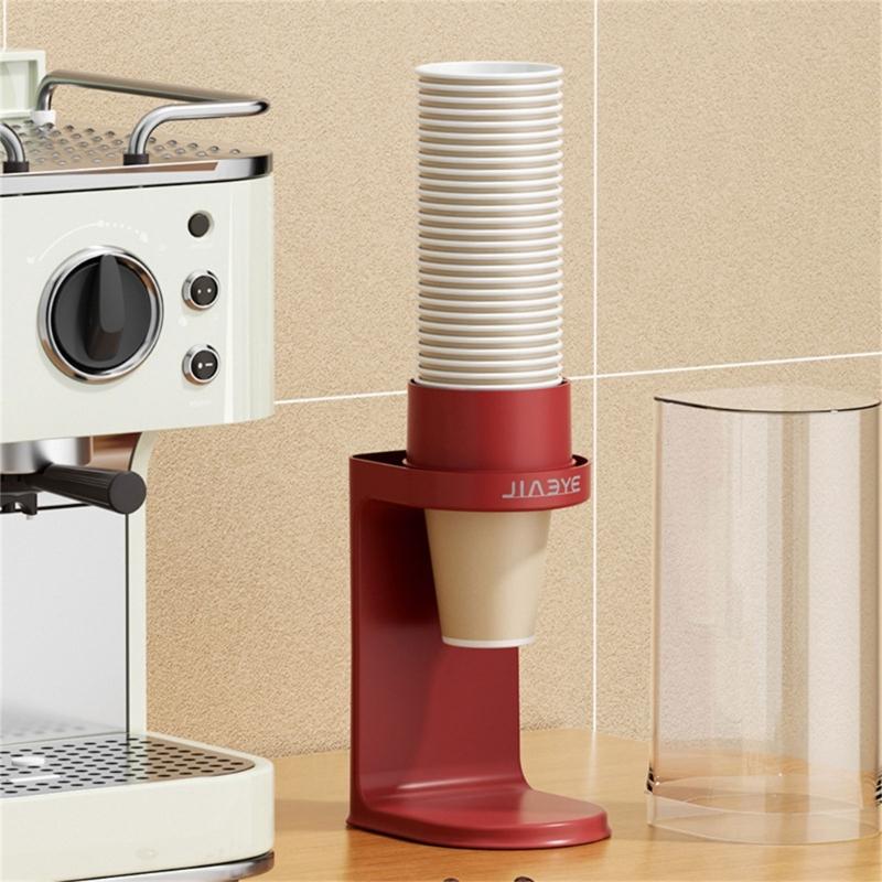 Space Saving Sturdy Paper Cup Organizers Wall Mount Rack With Secure Storage For Multiple Cup Sizes