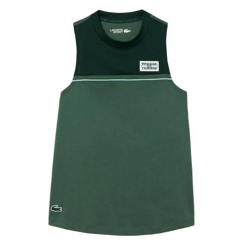 Lacoste Womens/Ladies Contrast Cotton Stretch Sport Tank Top