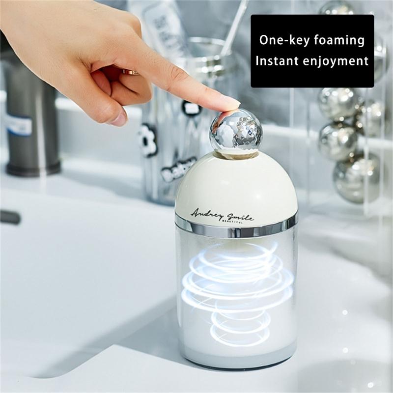 Electric Foam Maker Dispenser Shampoo Bubbler Skincare Tools Cleanser Foam Maker Face Wash Shower Tool for Home Travel