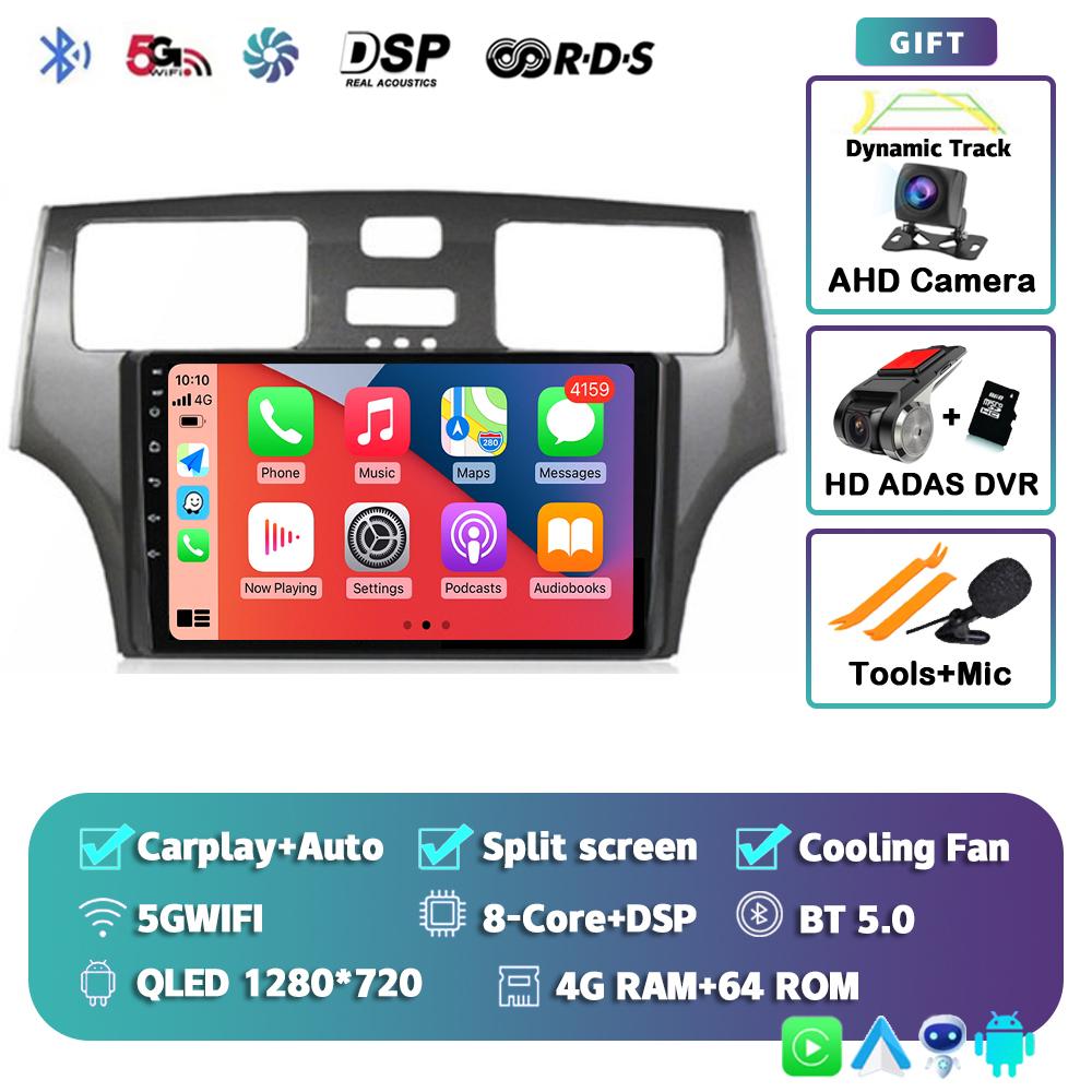 Radio samochodowe Android 14 Carplay Auto dla Lexus ES300 ES330 XV30 ES250 2001 2002 2003 2004 2005 2006 Odtwarzacz multimedialny Stereo 4G DSP