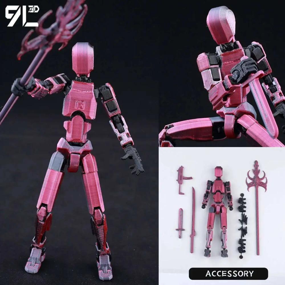 (Assembly Completed) T13 Action Figure Set,Dummy 13 Robot Action Figure, Lucky 13 Collectible Action Figure Articulated
