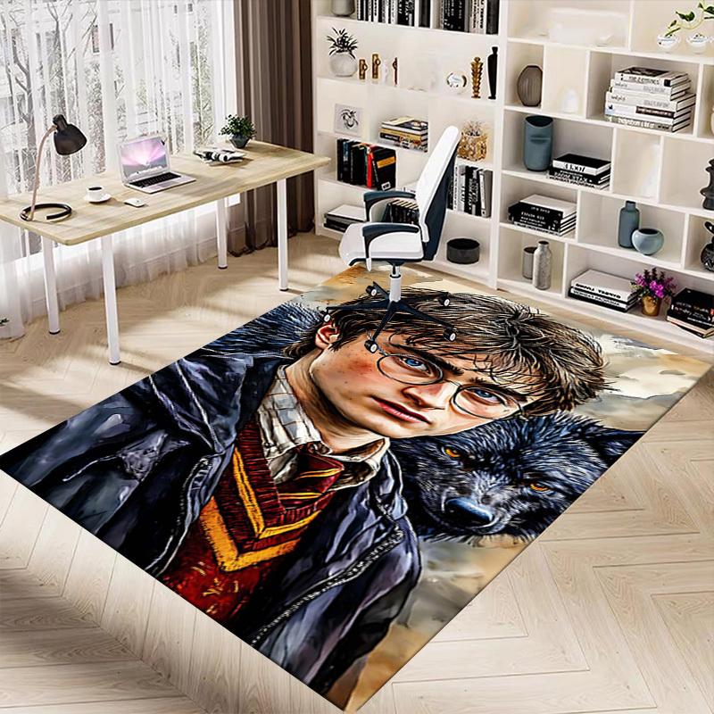 1PC Harry Potter, Hogwarts Extra Large Non-Slip Floor carpet, Office, family, bedroom, Studio - Large Area Rug Indoor Rugs1148A