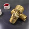 2pcs Adjustable Angle Adapter Valve 360-Degree Flexibility Copper Construction Universal Fit