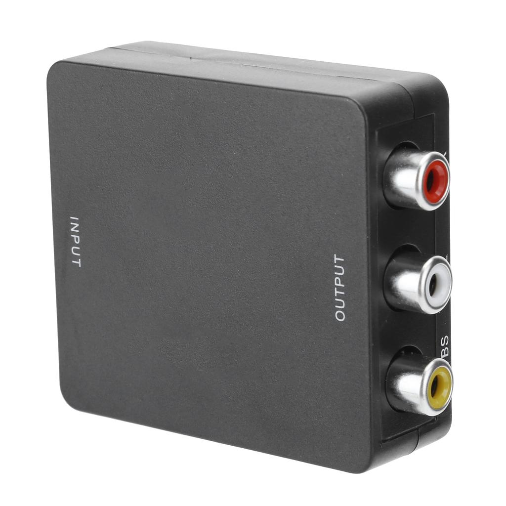 Mini HDMI to AV Converter Box Video RCA AV CVSB L   R 1080P HDMI2AV Adapter HDTVBlack