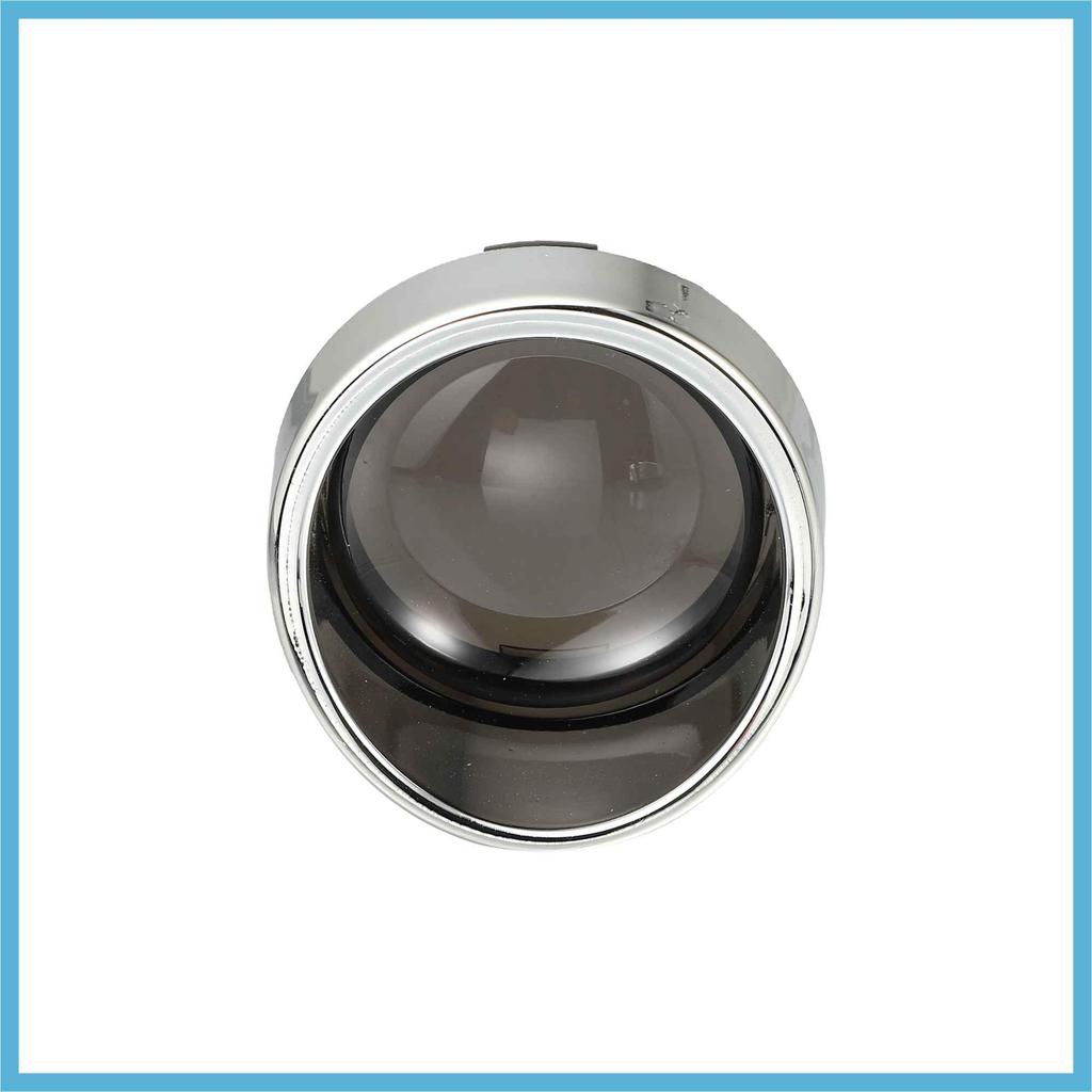 BULLSPANN Clear Turn Signal Lens Cover 50mm with Silver Tone
