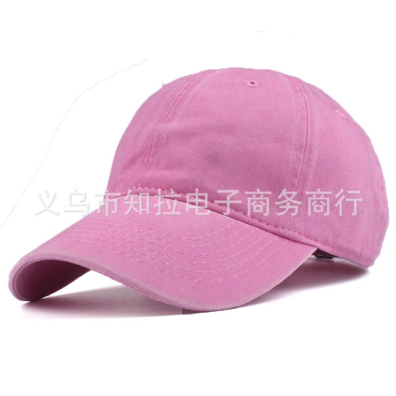 Solid Color Light Board Old Washed Baseball Cap Fashionable Couple Simple Cap Casual Hip Hop Hat