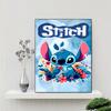 Colorful Stitch Friends 5D Round Diamond Painting Kit Diamond Embroidery Painting Rhinestones Mosaic Frameless Handwork Decoration Arts