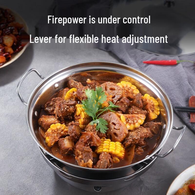 Naijiang 304 Stainless Steel Alcohol Stove & Hot Pot Set