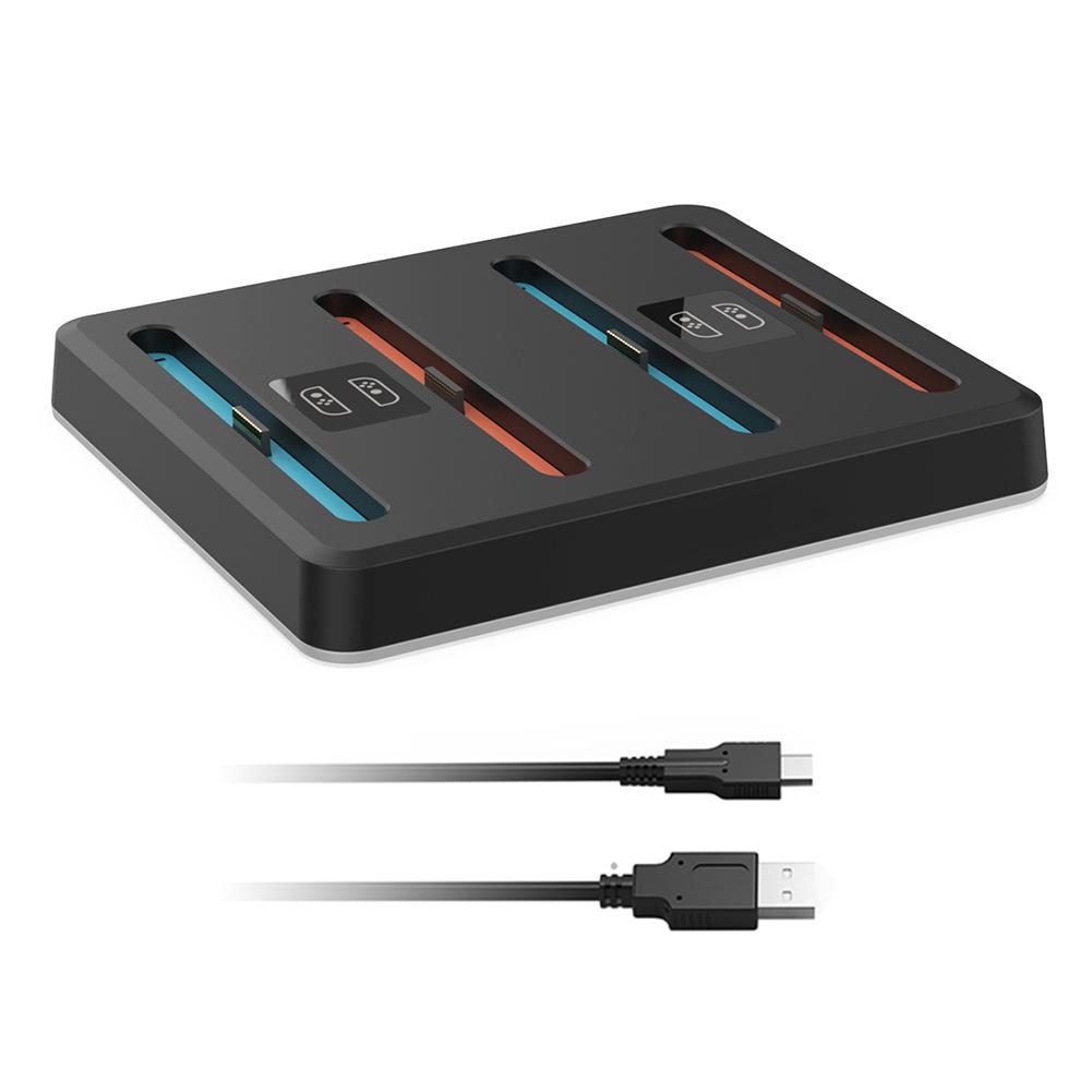 Controller Charger Dock for Nintendo Switch 2 Joycons Charging Stand Station for Nintendo Switch Accessories Support 4 Joy-con