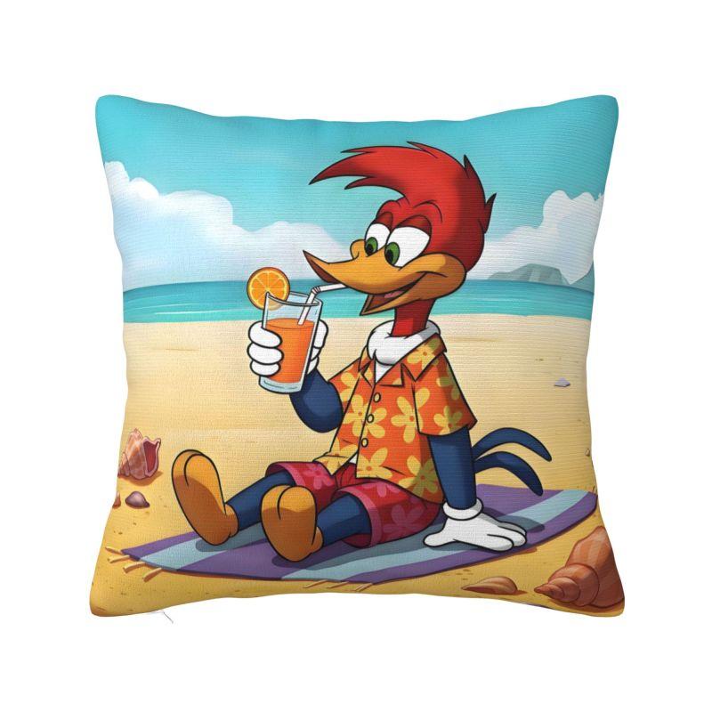 Custom Disney Woody Woodpecker IX Pillow Case for Sofa Cartoon Kawaii Anime Nordic Cushion Cover Soft Pillowcase