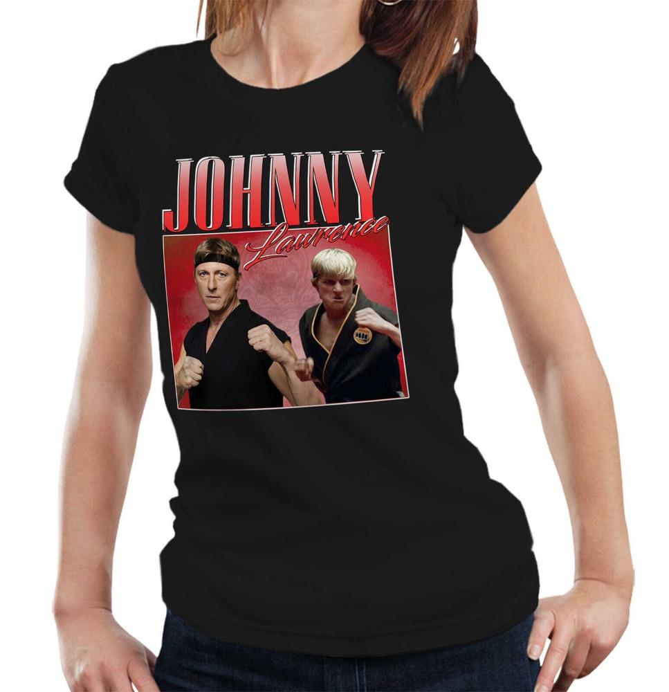 Johnny Lawrence Tshirt Appreciation Semi Fitted Ladies Karate Kid Cobra Kai