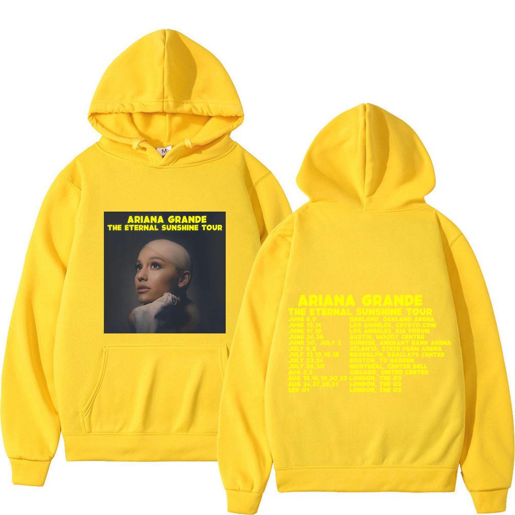 Ariana Grande The Eternal Sunshine Tour 2026 Print Hoodie Unisex Fashion Pullover Winter Loose Casual Oversized Sweatshirt