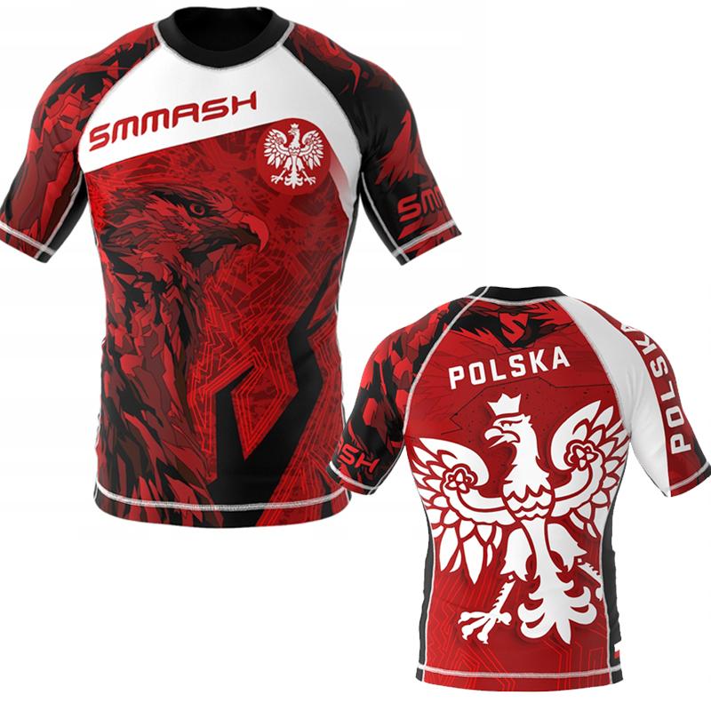 Nouveau Homme Manches Courtes Sport Chemise Homme Séchage Rapide MMA T-shirts Collants de Compression Homme Impressions 3D T-shirts Tops Salles de Sport Musculation Rashguard