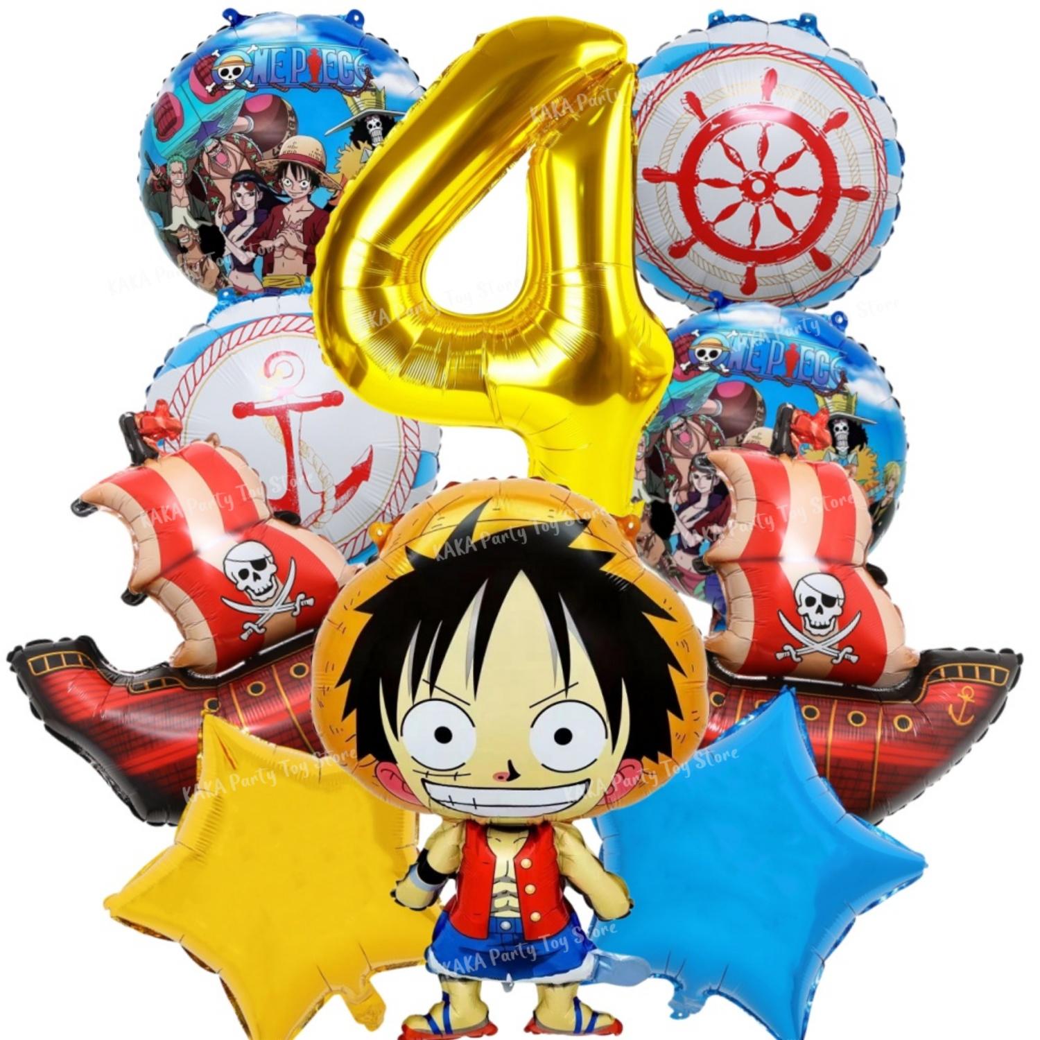 One Piece 32  Cijfer Folie Ballonnen Set voor Babyborrel Jongens Verjaardagsfeest Decoraties Kinder Speelgoed Cadeaus Lucht Ballonnen