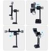 Cellphone Tripod Mount, Smartphone Tripod Mount Adapter Aluminum with Cold Shoe, 360 Cellphone Stand Holder Clamp