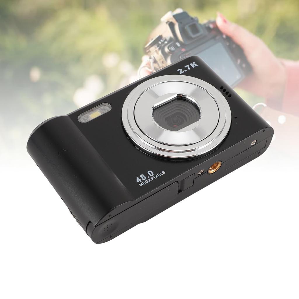 Compact Digital Camera 1080P 2.4 Inch   Display Rechargeable 8X Zoom   48MP   Camera for Recording Photography