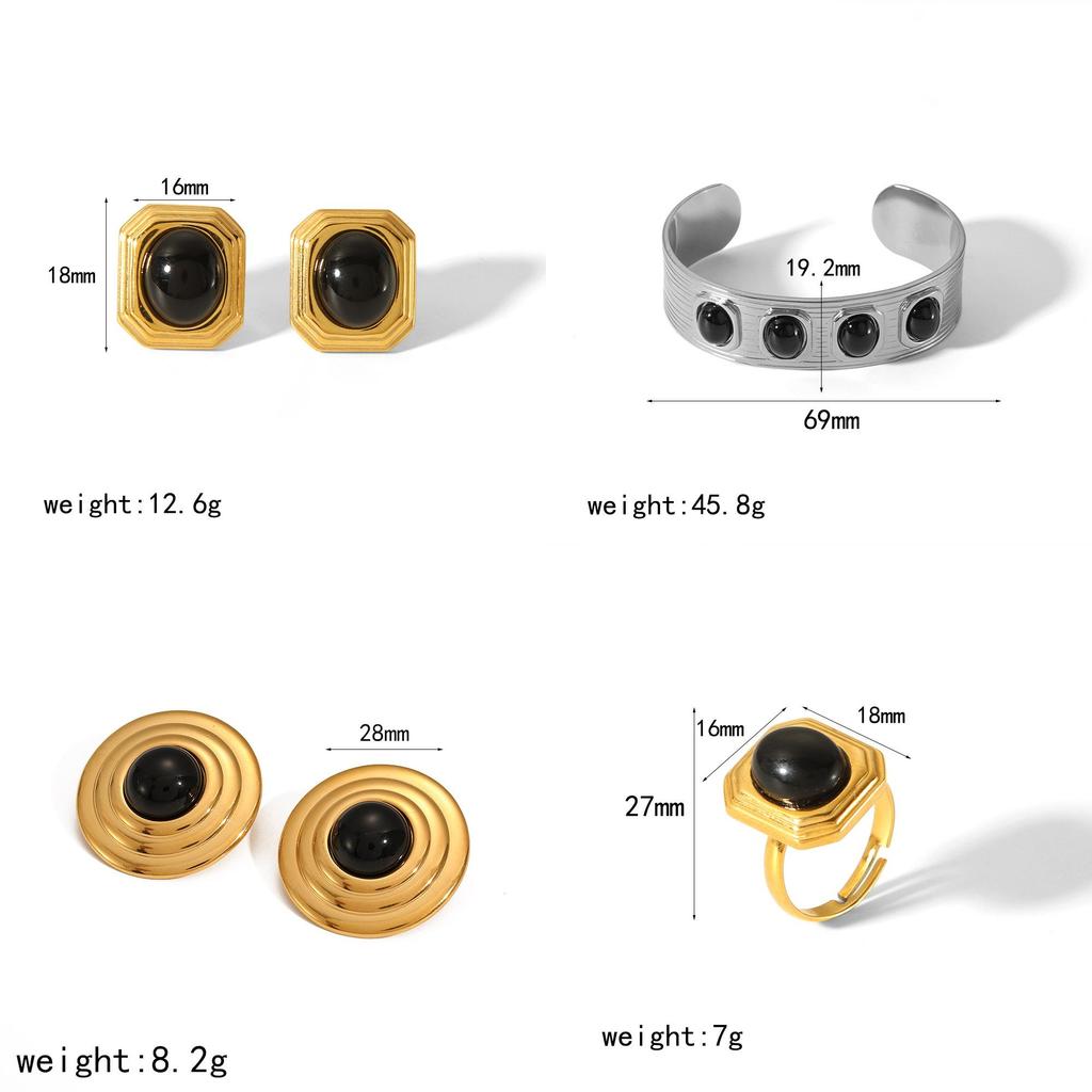 Set de Pendientes Geométricos de Acero Inoxidable para Mujer con Diseño Único para Entusiastas de la Moda