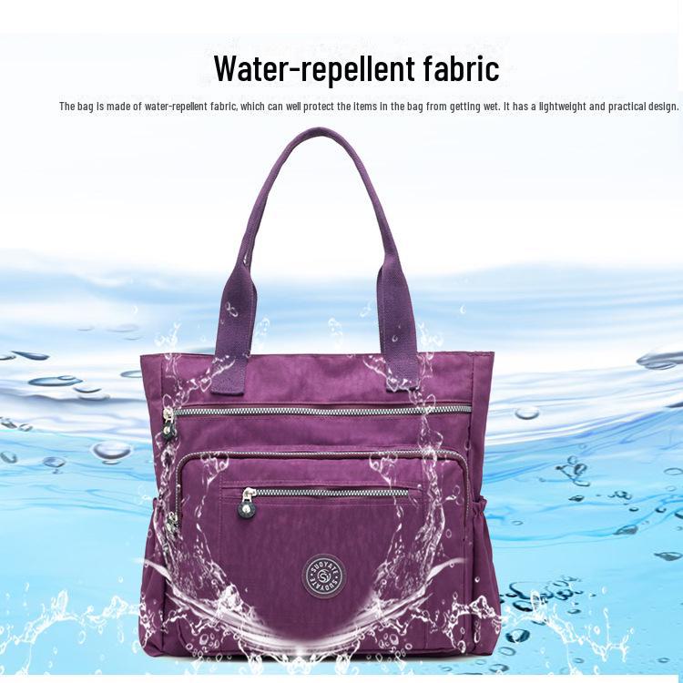 Women's Casual Lightweight Nylon Shoulder Bag – Trendy, Versatile, and Large Capacity Travel Handbag