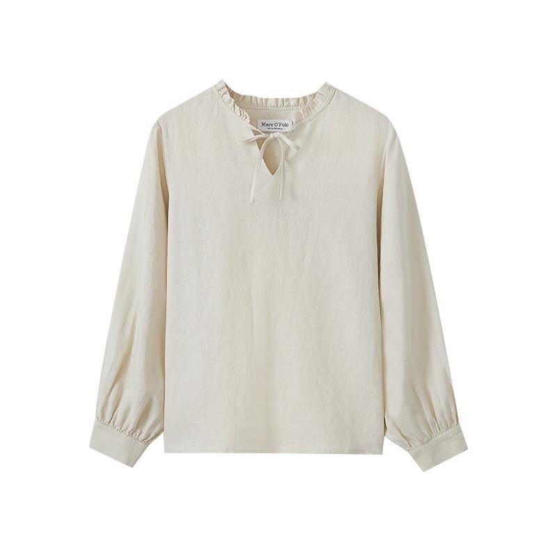 Marc O Polo Women s Linen Lace Collar Long Sleeve Shirt M