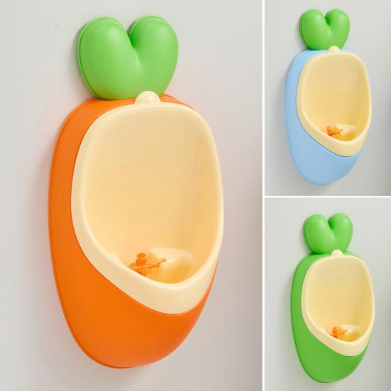 Boy Urinal Potty Detachable Design Carrot Shape Interactive Learning Toddler Training
