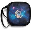 Mushrooms and Moon Carrying Earphone Case Pouch Storage Bag Holder-Earbud Case Headphones Storage Bag Pouch for Headphone, Bluetooth