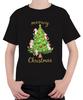 Meowy Christmas Cats Xmas Tree Cute Cat Lovers Unisex Kids T-S