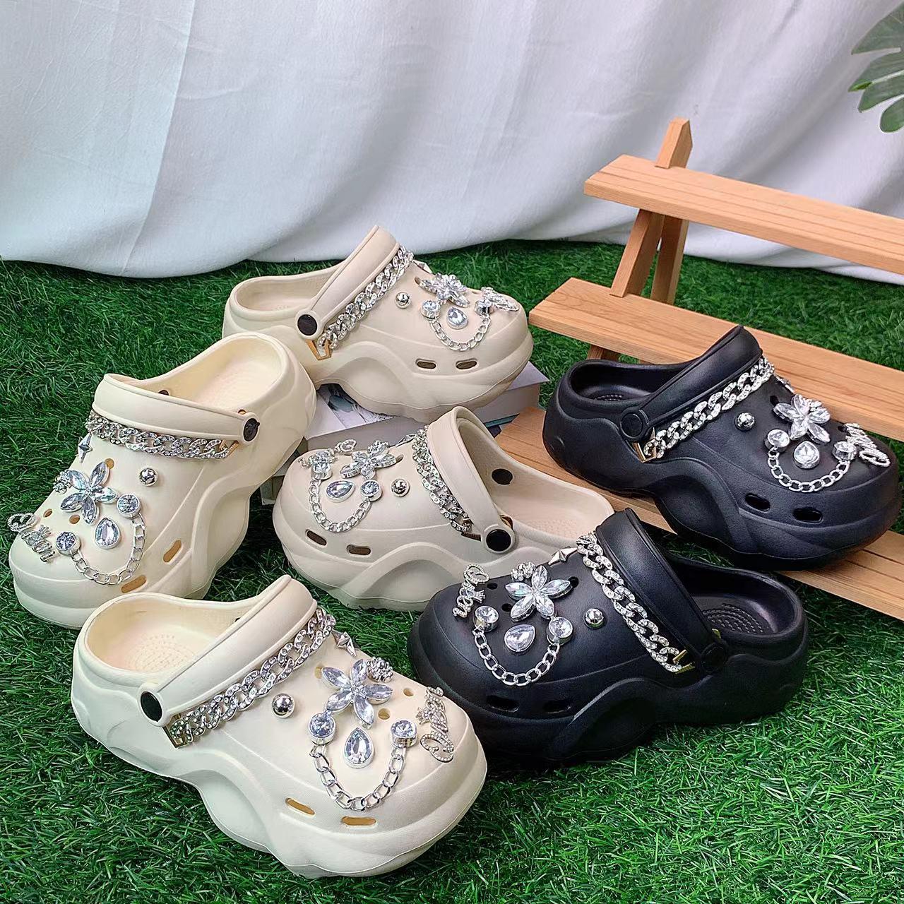 

Жіночі сріблясті босоніжки на платформі у формі п ятипелюсткової квітки - 6 см товста підошва для літнього відпочинку на відкритому повітрі 39-40 чорний