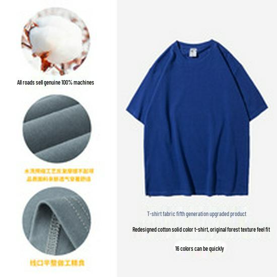 Unisex 150g Cotton Round Neck Short Sleeve T-Shirt with Embroidery/Print Options