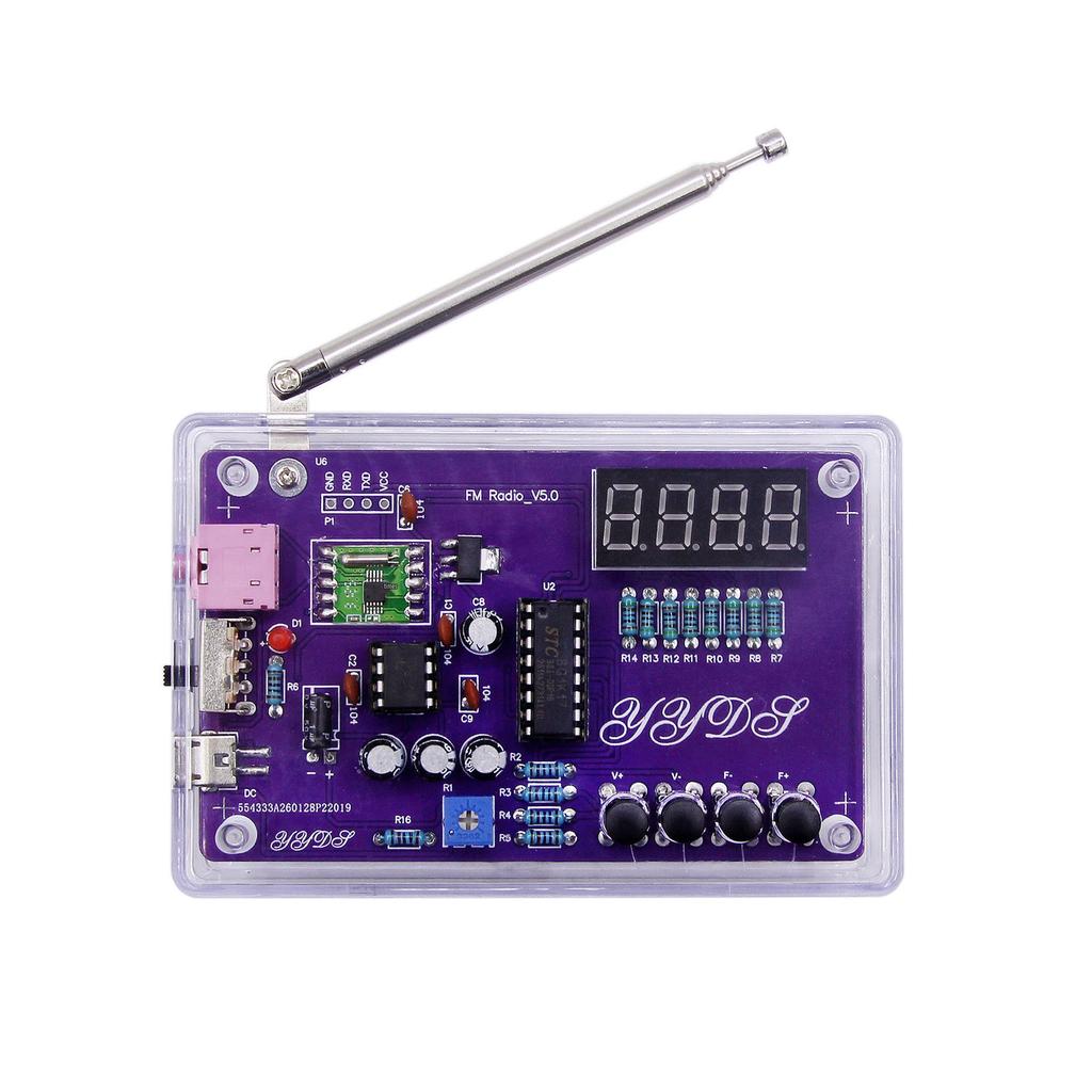 DIY FM Radio Soldering Kit with 51 Microcontroller for Practical Training