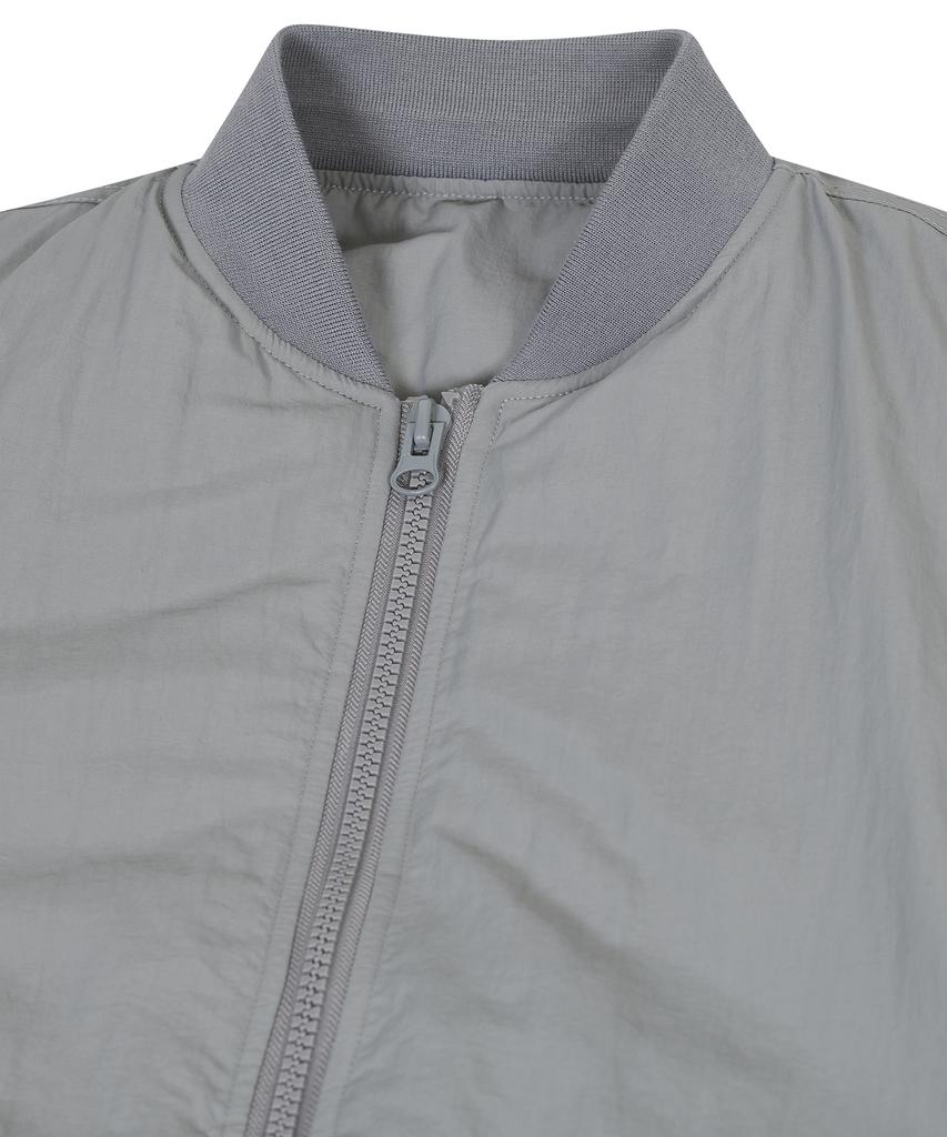 Ironyporno Whiteline 86-Iro300 Padded Ma-1 Oversized Short Padded Jacket Grey