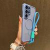 New Luxury Matte Magnetic For Magsafe Charging Cover For Samsung Galaxy S25 S24 S23 Ultra Plus With Lanyard Lens Protect Case