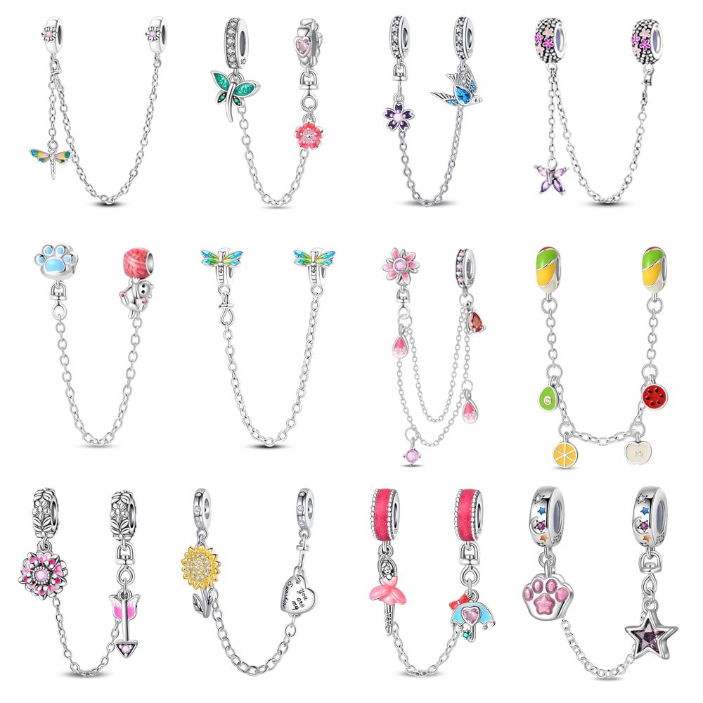 Kupferhandwerk Funkelnde Schwalbe und Libelle und Sonnenblumen-Stil Sicherheitsketten-Anhänger Schöner Schmuck Zubehör Geschenke