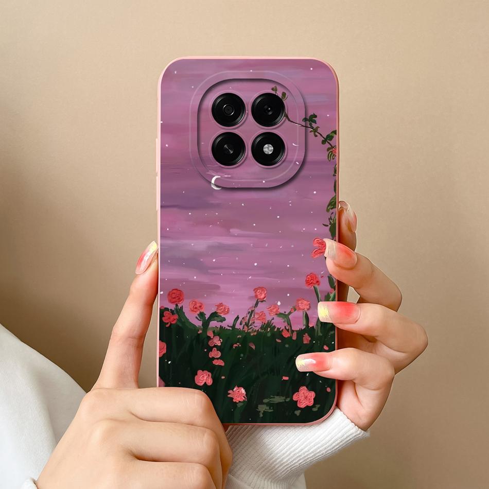 For Oppo A5 Pro 5G Phone Case Cute Cartoon Back Cover For Oppo A 5 2025 Full Protection Soft Liquid Silicone Anti Drop Housing