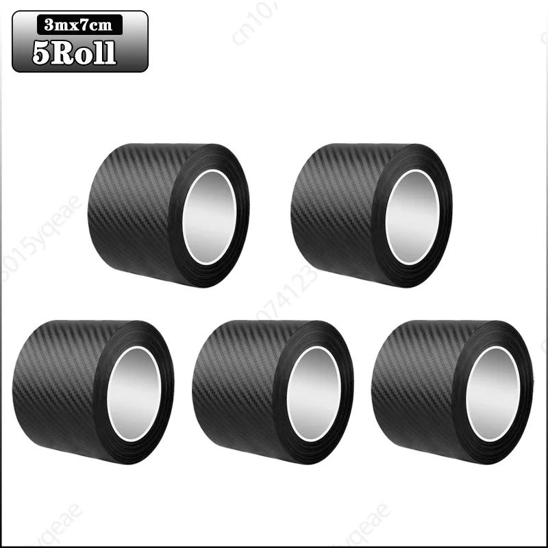 3m Auto 3D Kohlefaser Aufkleber Türschwelle Trittschutz Kofferraumstoßstange Seitenspiegel Kratzschutzband Autoaufkleber