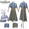 Genshin Impact Kamizato Ayato Cosplay Costume Kimono Outfits Halloween Carnival